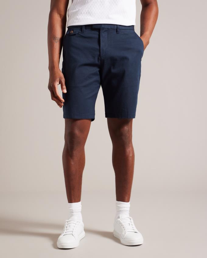 Short Ted Baker Chino Bleu Marine Homme | OYS-70325654